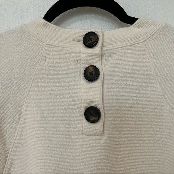 2/$30 Madewell crewneck pullover long sleeve top Ivory SZ S - Picture 6 of 14